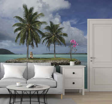 Tranquil Island Oasis nature wall mural - TenStickers