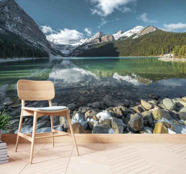 ég tó és a hegyek ég falfestmény - TenStickers