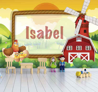 农田框架定制墙画 - TenStickers