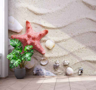 Starfish and Shells under the sea mural - TenStickers