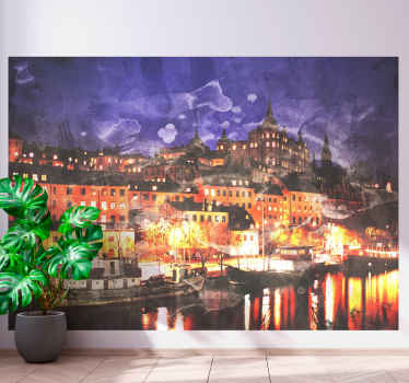 Stockholmo çizilmiş duvar resmi - TenStickers