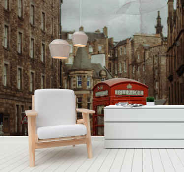 London red cabin  London Wall Mural - TenStickers