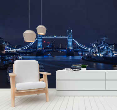 伦敦夜景伦敦壁画 - TenStickers