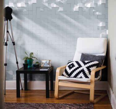 3d djupeffekt flygande rutor 3d fototapeta - Tenstickers