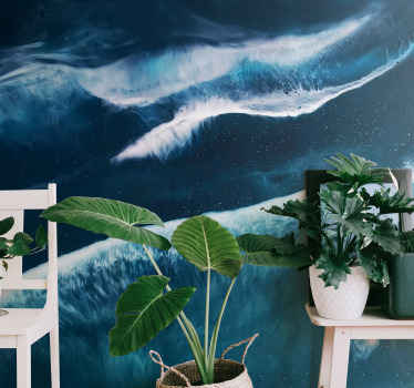 Mořské vlny v akvarelových tónech mořská fototapeta - TenStickers