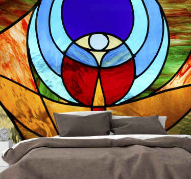 Abstraktní barevné sklo abstraktní fototapeta - TenStickers