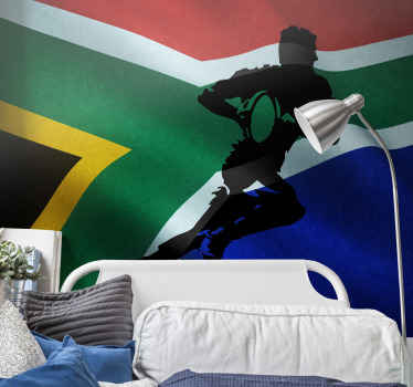 South Africa Rugby flag Teenage Wall Murals - TenStickers