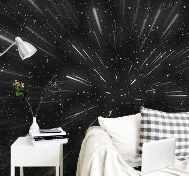 Hyperspace  space wall mural - TenStickers