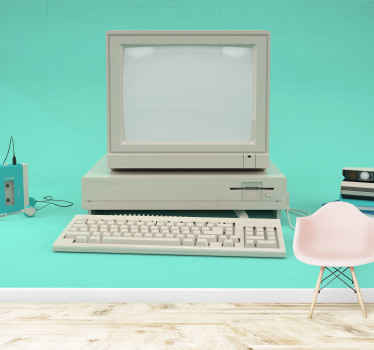 旧的pc老式墙壁画 - TenStickers