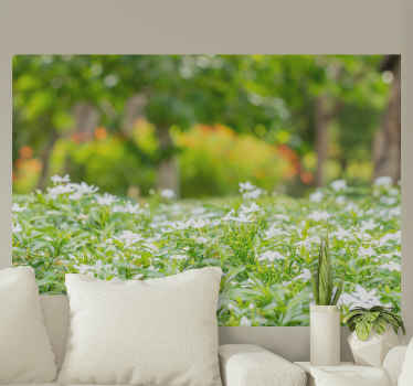 Fotomural 3D Bosque 3d con arboles del amor - TenVinilo