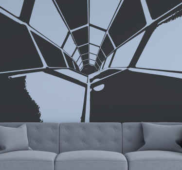 Geometrický perspektivní pohled Abstraktní fototapeta - TenStickers