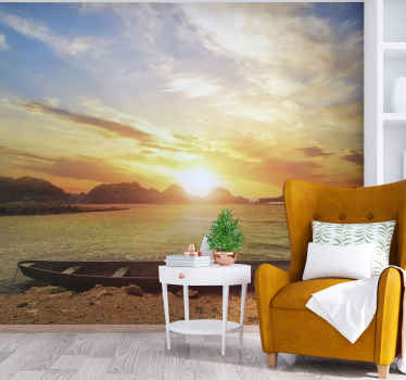 Fotomural mar Paisaje de playa al atardecer - TenVinilo