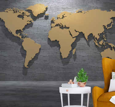 3D world map picture painting Wall Paper Print Decal Wall Deco Indoor wall Mural 