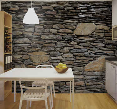 Stone wall stone wall mural - TenStickers