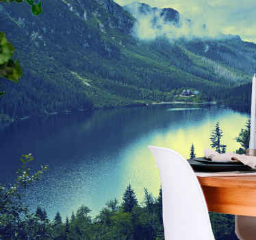 Mural de paisajes gran reflejo de la montaña - TenVinilo