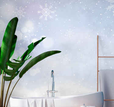 Snowflakes Christmas wall mural - TenStickers