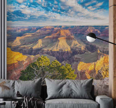 Fototapeta grand canyon blue sky - TenStickers