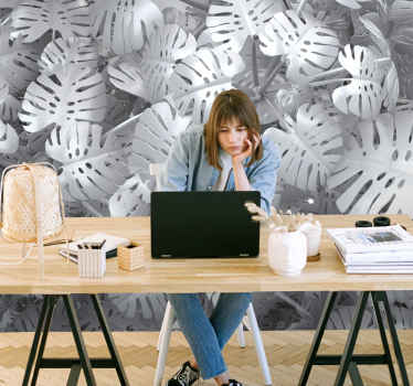 Vzorec listov monstere Fototapete Narava - TenStickers