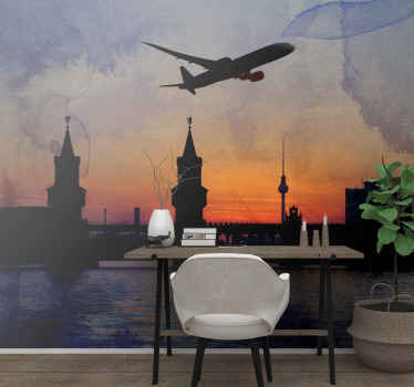 Foto tapete Berlin zalazak sunca na panorami berlina - TenStickers