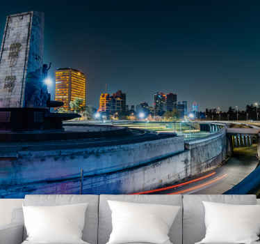 Fotomural ciudad Noche de la ciudad de mexico - TenVinilo