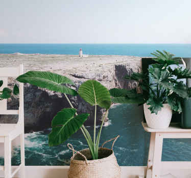 Sagres cliff under the sea fototapeta - TenStickers