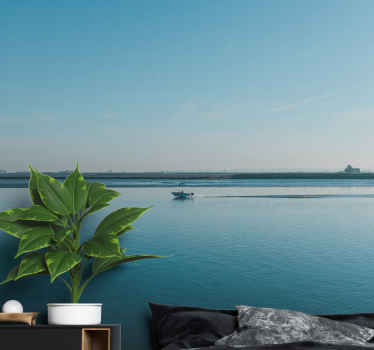 Pescuit în aveiro sub pictura murală a mării - TenStickers