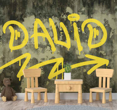 Navn graffiti urban kunst fototapet - TenStickers