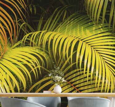 Fototapeta barevné a tropické listy přírody - TenStickers