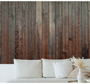 Fotomural madera Cuadrado de madera - TenVinilo