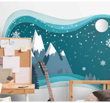 Fototapeter för ungar för berglandskap för barn 3d - Tenstickers