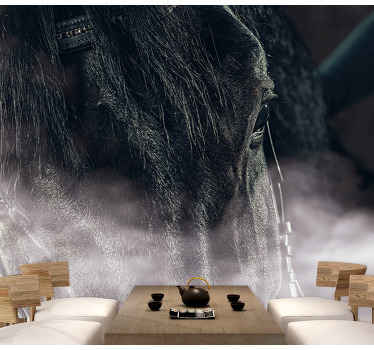 Mural de animales majestuoso caballo de cerca - TenVinilo