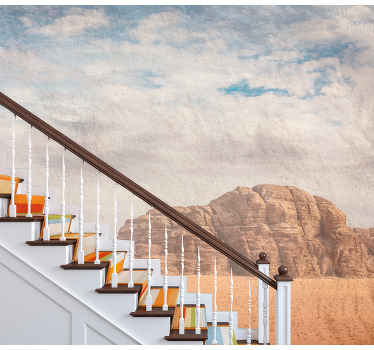 Fototapeta pustynia formacja skalna pustyni - TenStickers