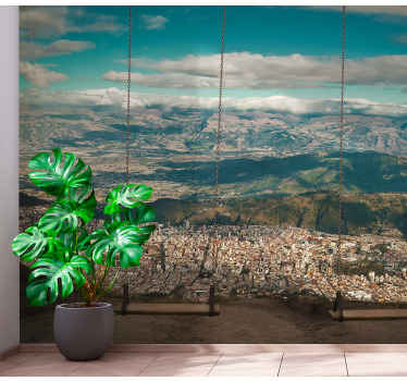 Panoramski pogled na mesto Fototapete mest in držav - TenStickers