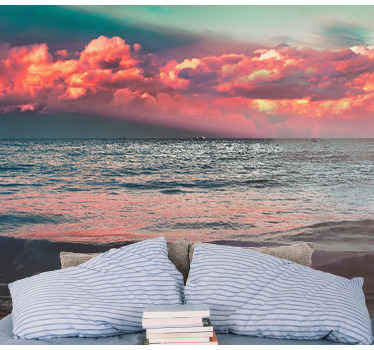 Okyanus gün batımı dinginliği doğa duvar resim - TenStickers