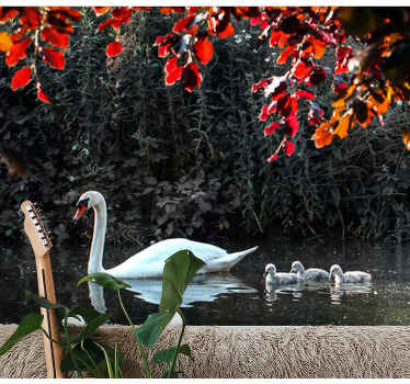 ポーランドの白鳥の湖の壁画 - TENSTICKERS