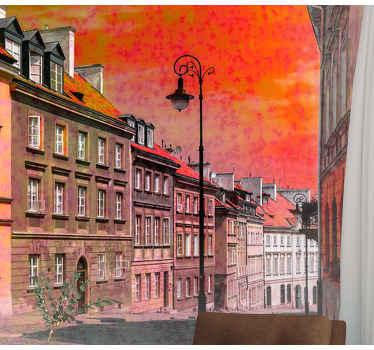 Fototapete Städte charmante europäische straße - TenStickers