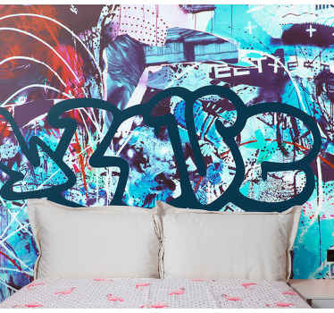 Colorful Urban Street Art graffiti wall mural - TenStickers