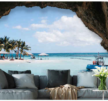 Mural peisaj din peșteră 3d murală de perete - TenStickers