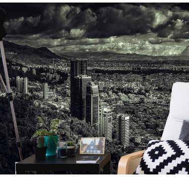 Fototapete Städte bergblick stadtbild - TenStickers