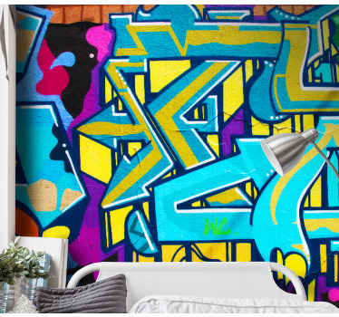 Colourful Graffiti Urban Art Wall Mural - TenStickers