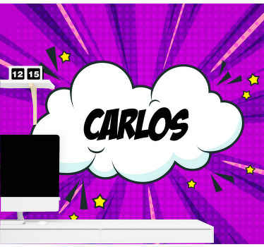 フレーズ壁画 漫画スタイル名 - TENSTICKERS