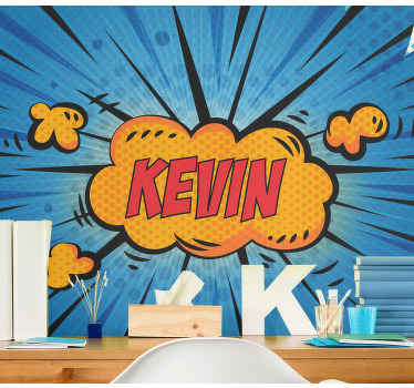 フレーズ壁画 ダイナミックなタイポグラフィの爆発 - TENSTICKERS