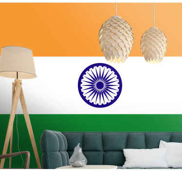 India flag photo wall mural - TenStickers