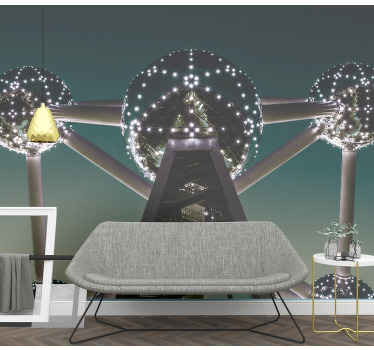 Fototapete Städte brüssel atomium struktur - TenStickers