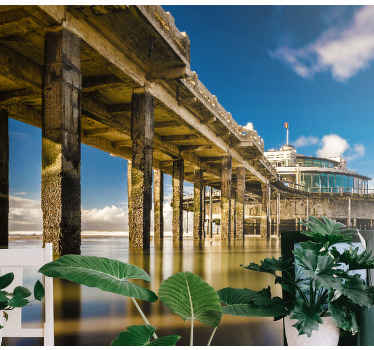 Fototapete Landschaft küstenpier ruhe - TenStickers