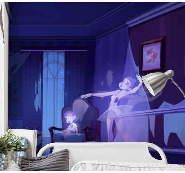 Bale peri dansı müzik temalı duvar resim - TenStickers