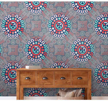 其他纹理和图案壁画 几何花卉图案 - TenStickers