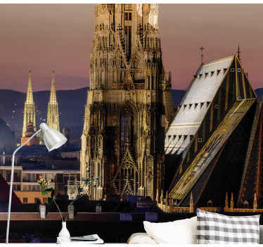 Fototapete Wien in der nacht - TenStickers