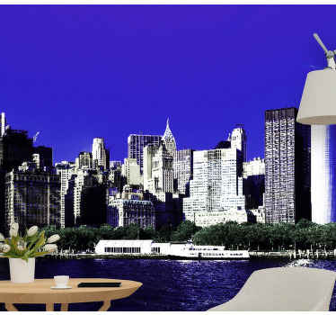 Skyscrapers in Manhattan New York wall mural - TenStickers