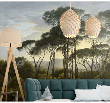 Fototapeta natura leśne promienie słońca - TenStickers